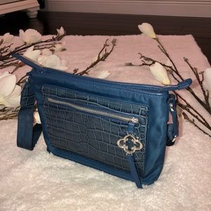 Brighton crossbody peacock blue bag